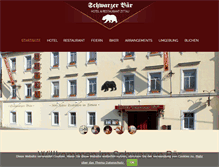 Tablet Screenshot of hotel-schwarzer-baer.de